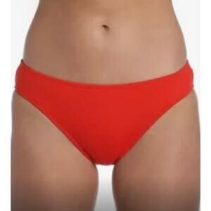 La Blanca Island Goddess Cherry Red Bikini Bottom 10 NWOT